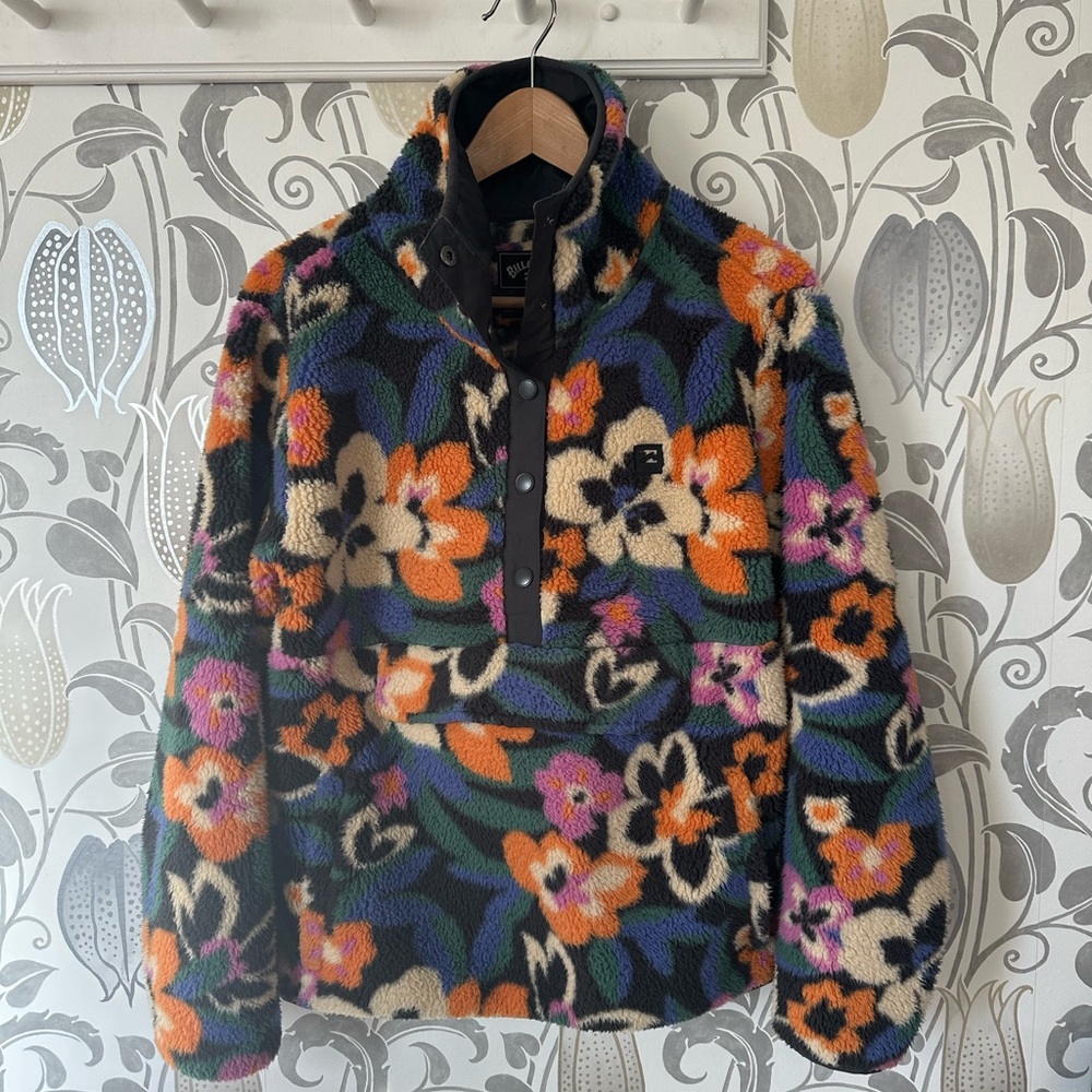 Floral Fleece Pullover